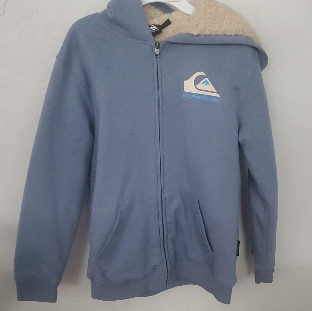 Quiksilver Light Blue Kids Hoodie Jacket